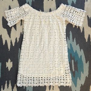 Renee C. // never worn, medium, white, lace, off shoulder dress
